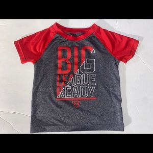Under Armour Baby Boy Shirt Red & Gray 24M